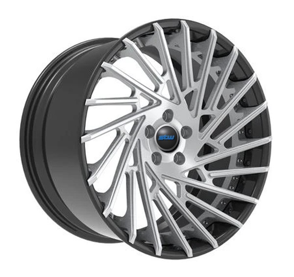 Brushed Center Multi Spoke Aluminum Alloy Rims 2 Piece 19 20 21 Inch Rs6 Car Wheels