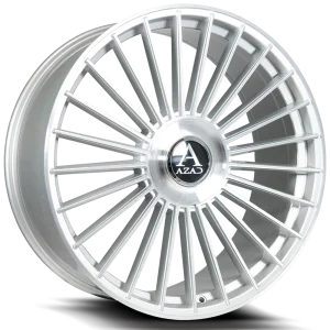 24″ AZAD WHEELS AZ25 CHROME FLOATING CAP FINISH RIMS