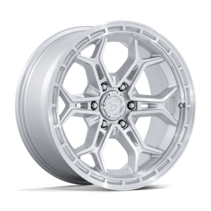 20″ FUEL WHEELS FC896 HEATHEN GLOSS SILVER MACHINED FACE OFF-ROAD RIMS