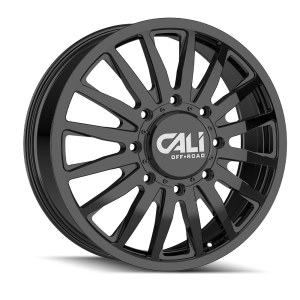 22″ CALI WHEELS SUMMIT DUALLY 9110D GLOSS BLACK FINISH RIMS