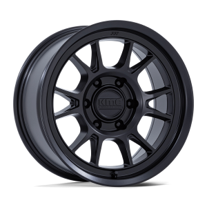 17″ KMC WHEELS KM729 RANGE MATTE BLACK FINISH RIMS