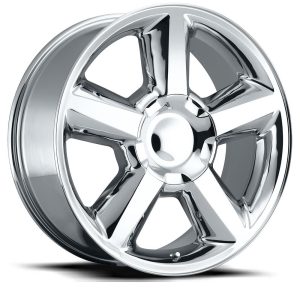 22″ FACTORY REPRODUCTION CHEVY TAHOE WHEELS FR 31 CHROME FINISH RIMS