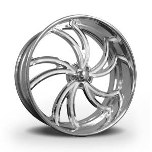 26″ INTRO WHEELS SPYDER EXPOSED POLISHED FINISH RIMS