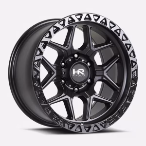 17″ HARDROCK WHEELS H107 MATTE BLACK OFF-ROAD RIMS