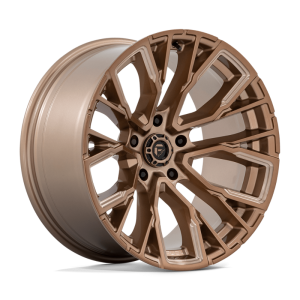 20″ FUEL WHEELS D850 REBAR 5 PLATINUM BRONZE MILLED OFF-ROAD RIMS