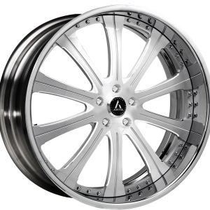24″ ARTIS FORGED OAK CLIFF BRUSHED FACE CHROME LIP FINISH RIMS