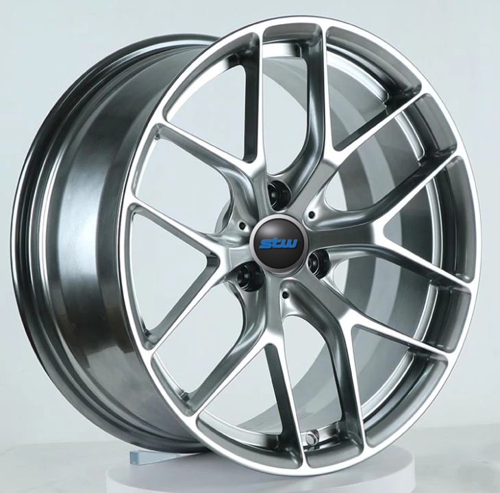 Custom 1-PC Hyper Silver 18 Alloy Rims For Smart 3x112