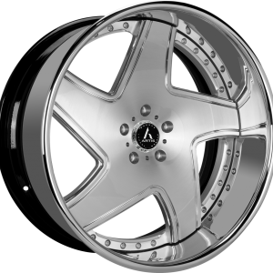 26″ ARTIS FORGED DAWN BRUSHED FACE CHROME LIP FINISH RIMS