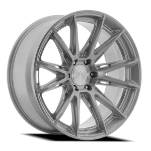 24″ ARENA WHEELS CO A138 LUSSO GLOSS SILVER BRUSHED OFF-ROAD RIMS