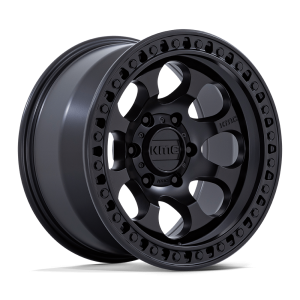 17″ KMC WHEELS KM550 RIOT SBL SATIN BLACK FINISH RIMS