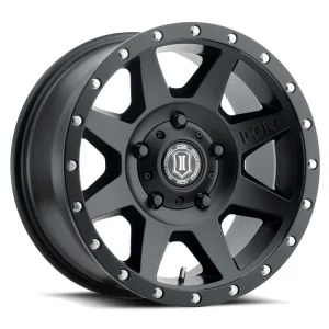 17″ ICON ALLOYS WHEELS REBOUND SATIN BLACK TINT CROSSOVER RIMS