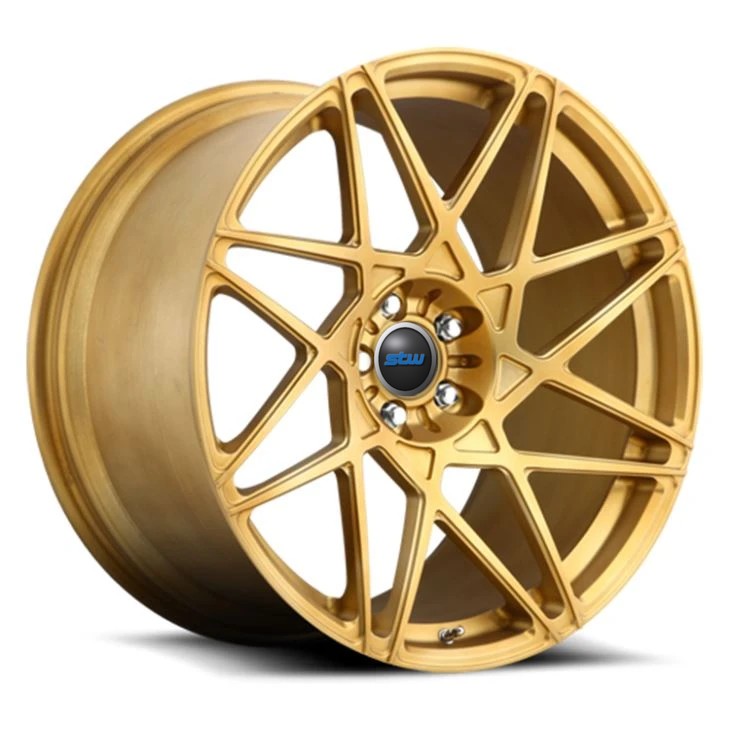 Gold Color Forged Rims With Brunshed Finish