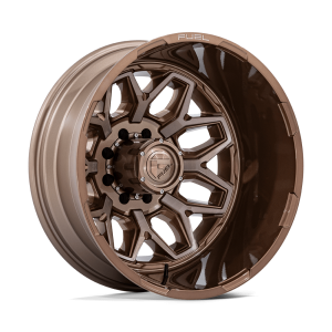 22″ FUEL WHEELS D876 FLUX DUALLY PLATINUM BRONZE OFF-ROAD RIMS