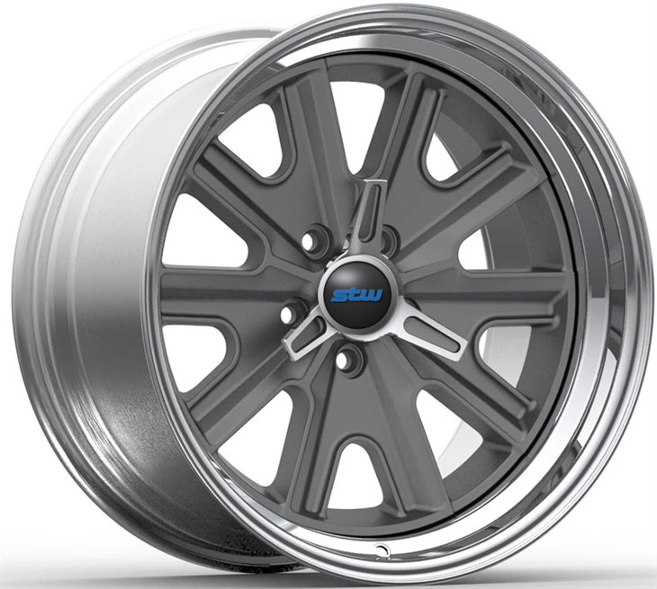 Grey Disc And Polished Disc 21x9.0 And 21x11 3 Piece Forged Wheels For Camaro Chevrolet