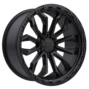 17″ TIS WHEELS 556SB SATIN BLACK SIMULATED BEAD RING FINISH RIMS