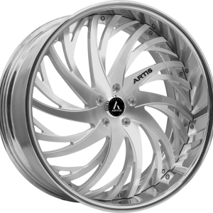 26″ ARTIS FORGED DECATUR BRUSHED FACE CHROME LIP FINISH RIMS