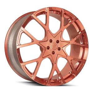 24″ FORGIATO WHEELS INSETTO-M ROSE GOLD POLISHED FORGED FINISH RIMS