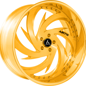 22″ ARTIS FORGED WHEELS SPADA-M GOLD FINISH RIMS
