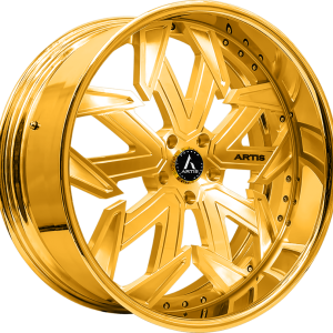 24″ ARTIS FORGED LAFAYETTE M GOLD FINISH RIMS