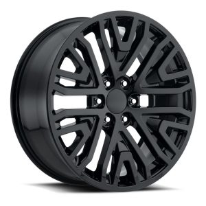 22″ FACTORY REPRODUCTION GMC MESH WHEELS FR 93 GLOSS BLACK FINISH RIMS
