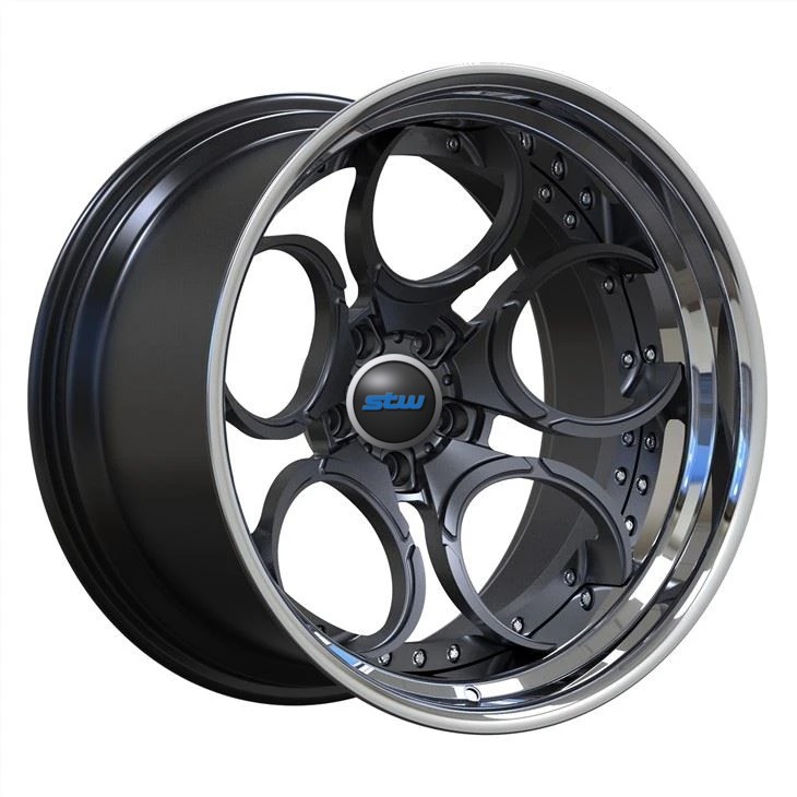 Gun Metal 21 Inch Customized 2-PC Rims Wheels For GTR