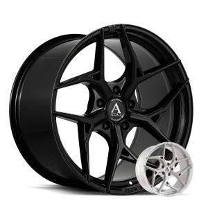 20″ AZAD WHEELS AZFF01 BLACK FLOW FORMED FINISH RIMS