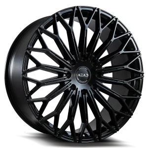 22″ AZAD WHEELS AZT01 GLOSS BLACK FINISH RIMS