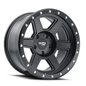 20″ DIRTY LIFE WHEELS COMPOUND 9315 MATTE BLACK OFF-ROAD RIMS