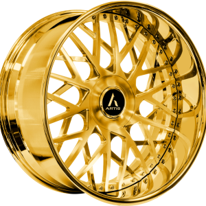 24″ ARTIS FORGED TROY XL GOLD FINISH RIMS