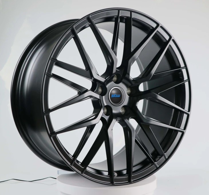 21 Inch Matte Black Forged Wheel Rim For VW for customized