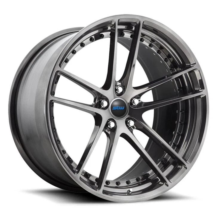 21inch Staggered Black Machined 2-PC Forged Rims For Ferrari 458 Italia 5x114.3