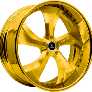22″ ARTIS FORGED WHEELS BULLY GOLD FINISH RIMS