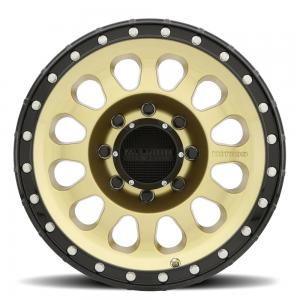 17″ METHOD WHEELS MR315 GOLD WITH BLACK LIP OFF-ROAD RIMS