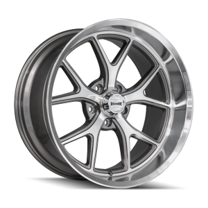 20″ RIDLER WHEELS 610 GLOSS GREY WITH DIAMOND CUT FACE AND LIP RIMS