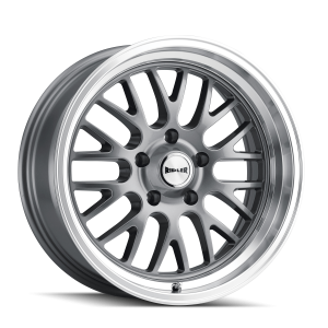 18″ RIDLER WHEELS 607 GREY WITH MACHINED LIP RIMS