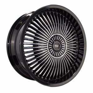 20″ ELEGANCE WHEELS UNIVERSE MACHINED FACE WITH BLACK LIP FINISH RIMS