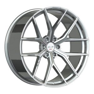 24″ GIANELLE WHEELS ASTRA 6 GLOSS SILVER MACHINED FLOW FORMED FINISH 6 LUG RIMS