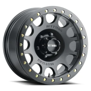 17″ METHOD WHEELS MR105 BEADLOCK MATTE BLACK CROSSOVER SUV RIMS