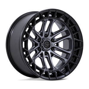 17″ FUEL WHEELS FC874 CELSIUS MATTE GUNMETAL WITH MATTE BLACK LIP OFF-ROAD RIMS