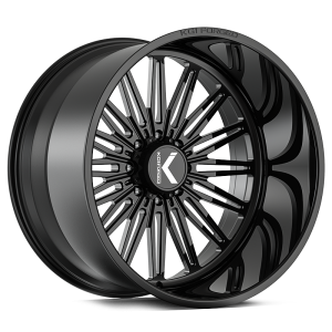 22″ KG1 FORGED WHEELS GUILTTRIP KF115 GLOSS BLACK FINISH RIMS