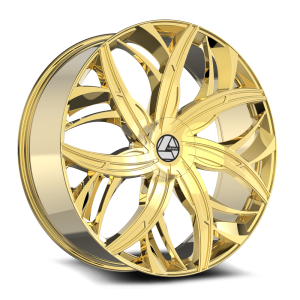20″ AZARA WHEELS AZA-541 GOLD FINISH RIMS