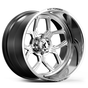 22″ KG1 FORGED WHEELS GEAR–5 KC016 POLISHED FINISH RIMS