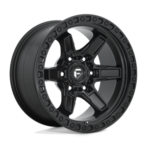 17″ FUEL WHEELS D697 KICKER 6 MATTE BLACK FINISH OFF-ROAD RIMS