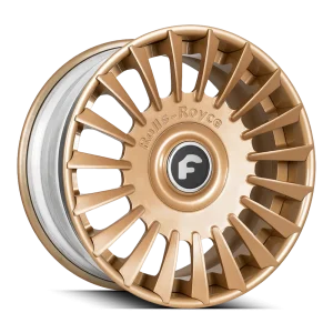 22″ FORGIATO WHEELS CALIBRO-ECL SATIN CHAMPAGNE GOLD FORGED FINISH RIMS