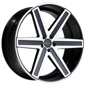 24″ GIOVANNA WHEELS DRAMUNO MACHINED BLACK FINISH RIMS