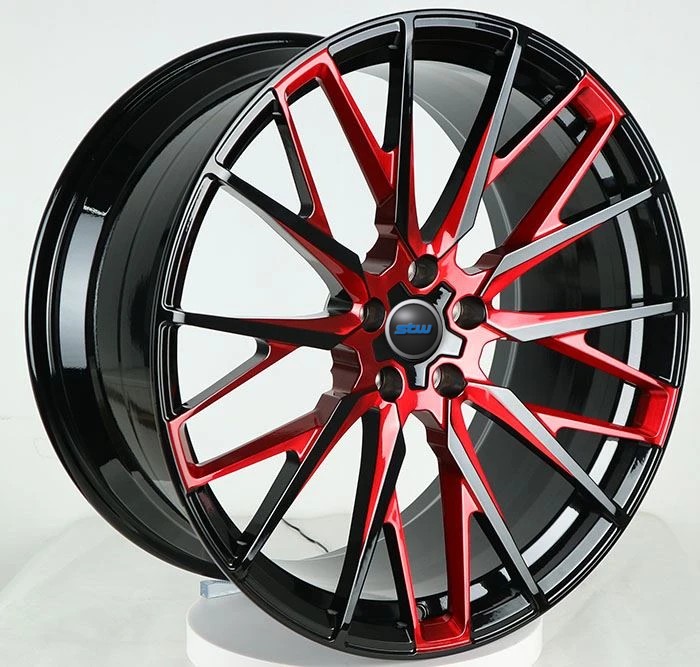SS1030 Gloss Black+Red Custom Forged Alloy Wheels For BMW Z5