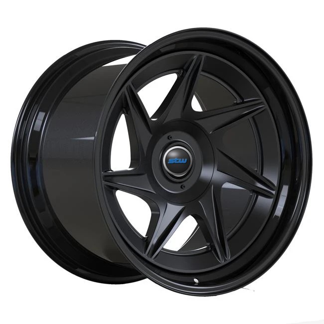 2 PC Forged Rotational Wheels 19inch Matte Black Disc Gloss Black Lip For Luxury Porsche Cayman Car Rims