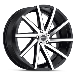 26″ STRADA WHEELS SEGA GLOSS BLACK MACHINED RIMS