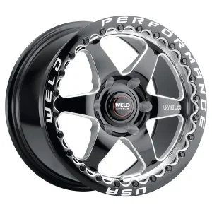 15″ WELD VENTURA 6 BEADLOCK GLOSS BLACK MILLED