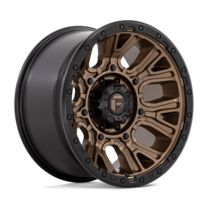 17″ FUEL WHEELS D826 TRACTION MATTE BRONZE WITH BLACK RING OFF-ROAD RIMS
